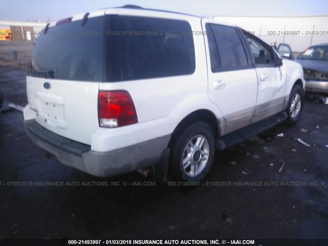 1FMPU16L63LB28543 - 2003 FORD EXPEDITION XLT WHITE photo 4