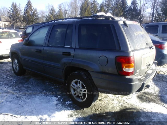 1J4GW48S94C358691 - 2004 JEEP GRAND CHEROKEE LAREDO/COLUMBIA/FREEDOM GRAY photo 3