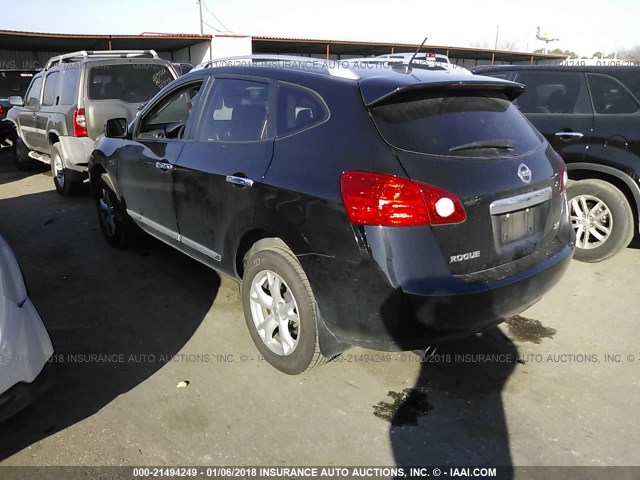 JN8AS5MT6BW564420 - 2011 NISSAN ROGUE S/SV/KROM BLACK photo 3