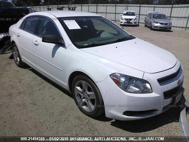 1G1ZA5EU5BF352710 - 2011 CHEVROLET MALIBU LS WHITE photo 1