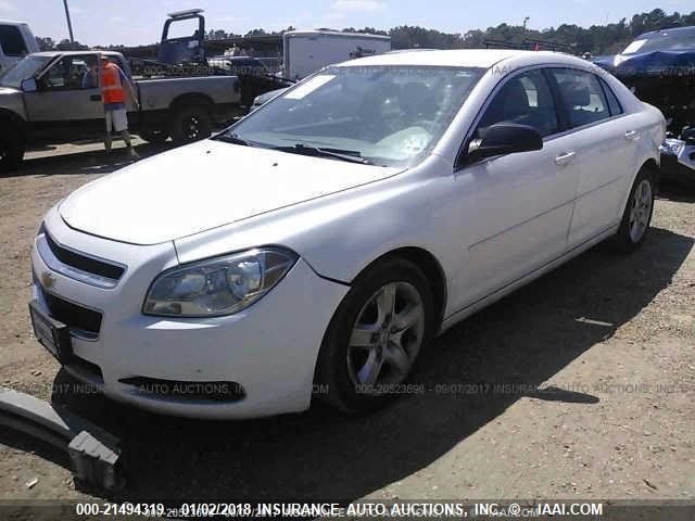 1G1ZA5EU5BF352710 - 2011 CHEVROLET MALIBU LS WHITE photo 2