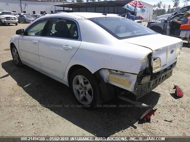 1G1ZA5EU5BF352710 - 2011 CHEVROLET MALIBU LS WHITE photo 3