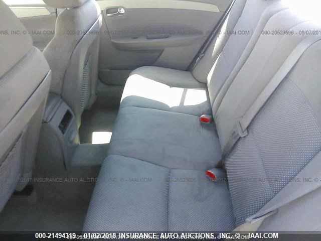 1G1ZA5EU5BF352710 - 2011 CHEVROLET MALIBU LS WHITE photo 8