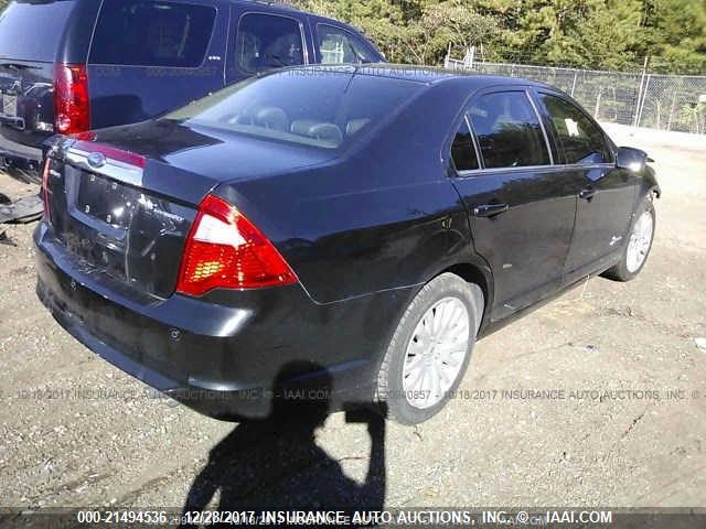 3FADP0L34AR216752 - 2010 FORD FUSION HYBRID BLACK photo 4