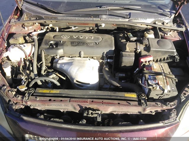 JTKDE177760140768 - 2006 TOYOTA SCION TC 栗色 照片 10