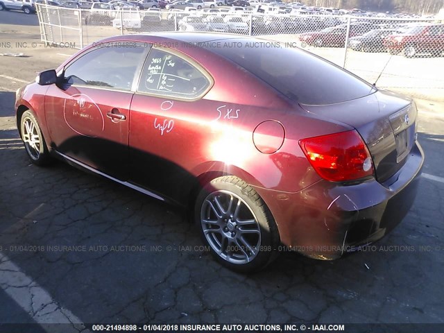 JTKDE177760140768 - 2006 TOYOTA SCION TC 栗色 照片 3