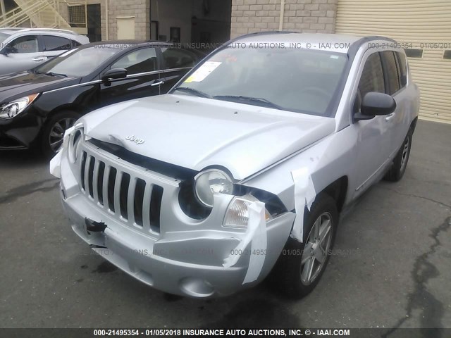 1J4NT4FB1AD578755 - 2010 JEEP COMPASS SPORT SILVER photo 2