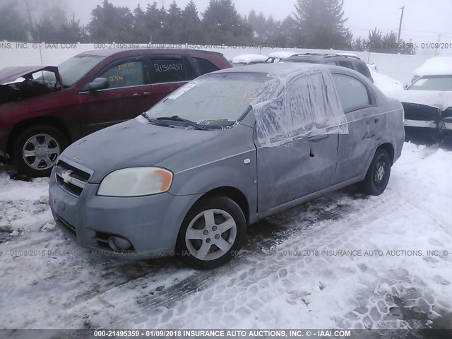 KL1TD56657B037738 - 2007 CHEVROLET AVEO LS 灰色 照片 2