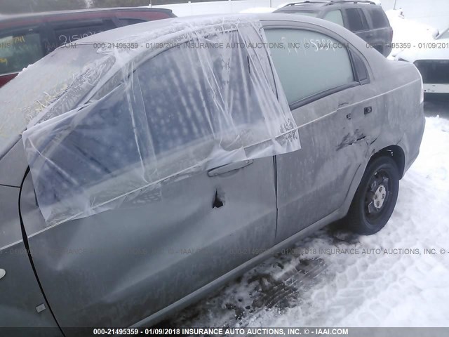 KL1TD56657B037738 - 2007 CHEVROLET AVEO LS 灰色 照片 6
