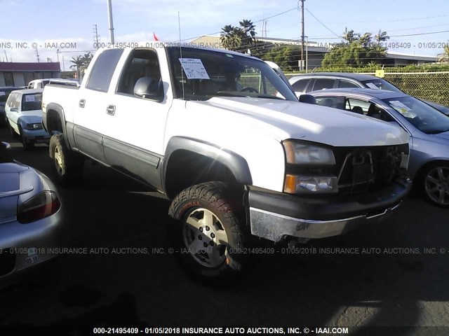 2GCEK13Z671165999 - 2007 CHEVROLET SILVERADO K1500 CREW CAB WHITE photo 1