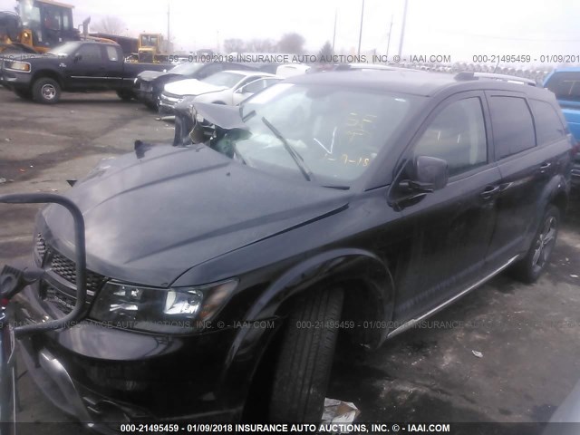 3C4PDDGG1FT607226 - 2015 DODGE JOURNEY CROSSROAD BLACK photo 2