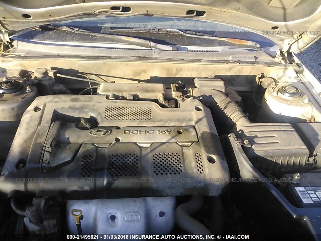 KMHDN45D52U429728 - 2002 HYUNDAI ELANTRA GLS/GT SILVER photo 10