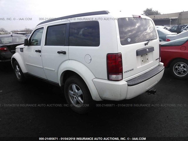 1D8GT28K29W534443 - 2009 DODGE NITRO SE WHITE photo 3