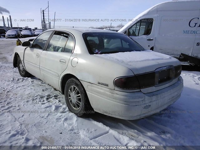 1G4HP54K024235867 - 2002 BUICK LESABRE CUSTOM WHITE photo 3