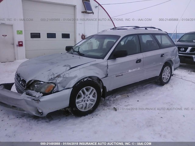 4S3BH675047611343 - 2004 SUBARU LEGACY OUTBACK AWP 银色 照片 2