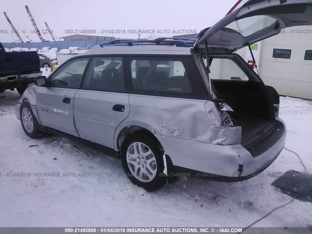 4S3BH675047611343 - 2004 SUBARU LEGACY OUTBACK AWP 银色 照片 3