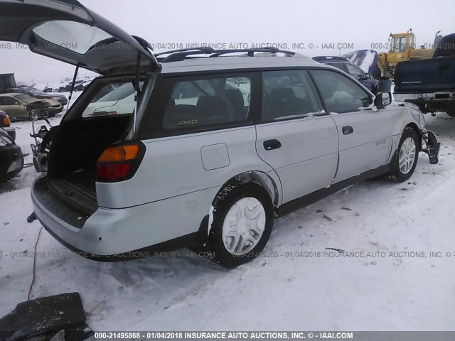 4S3BH675047611343 - 2004 SUBARU LEGACY OUTBACK AWP 银色 照片 4