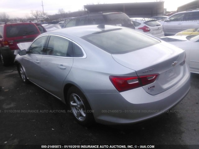 1G1ZB5ST1HF280342 - 2017 CHEVROLET MALIBU LS Gümüş foto 3