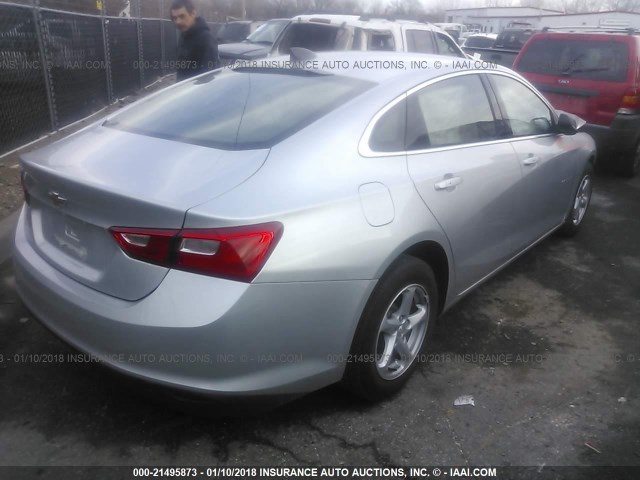 1G1ZB5ST1HF280342 - 2017 CHEVROLET MALIBU LS Gümüş foto 4