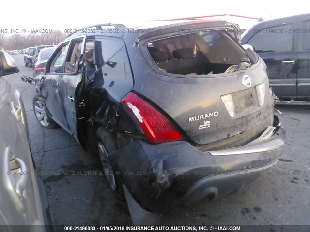 JN8AZ08W97W602846 - 2007 NISSAN MURANO SL/SE/S BLACK photo 3