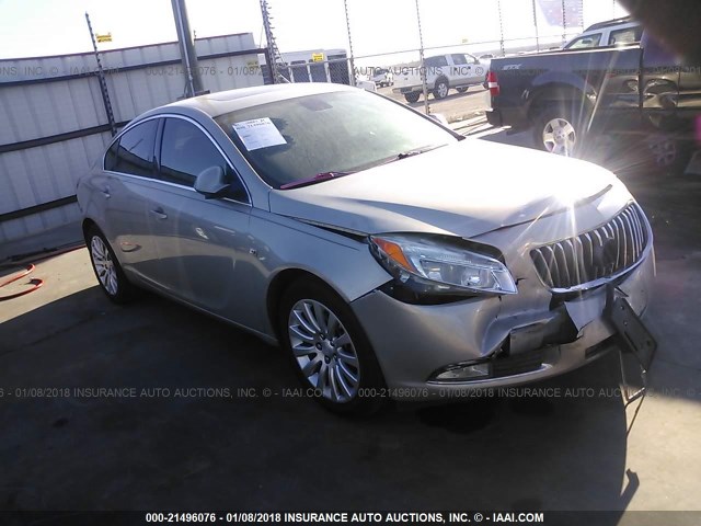 W04GU5GC1B1088791 - 2011 BUICK REGAL CXL SILVER photo 1