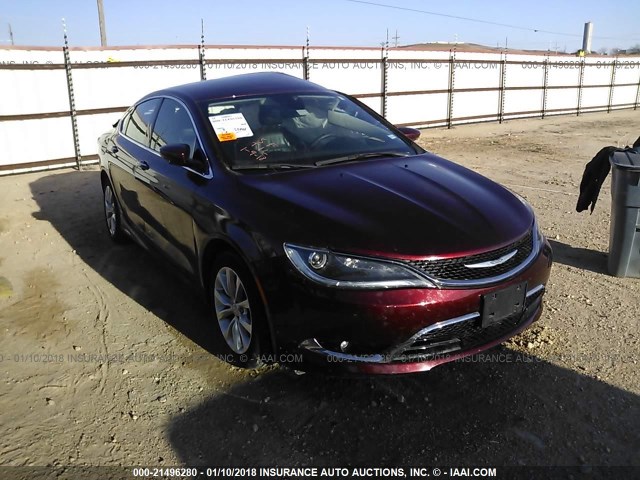 1C3CCCCB3FN584008 - 2015 CHRYSLER 200 C MAROON photo 1