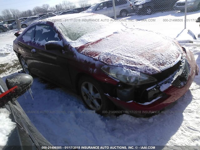 4T1CA38P74U001301 - 2004 TOYOTA CAMRY SOLARA SE/SLE RED photo 1