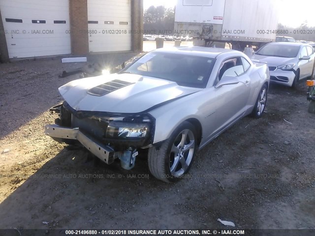 2G1FK1EJ4F9277415 - 2015 CHEVROLET CAMARO 2SS GRAY photo 2