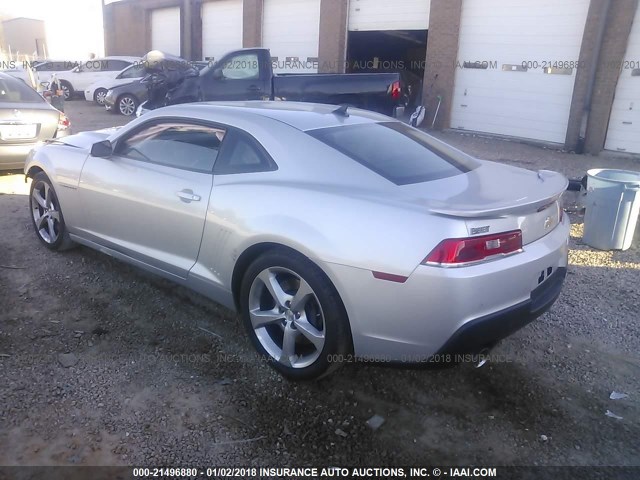 2G1FK1EJ4F9277415 - 2015 CHEVROLET CAMARO 2SS GRAY photo 3