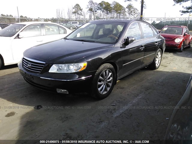 KMHFC46F48A256387 - 2008 HYUNDAI AZERA SE/LIMITED BLACK photo 2