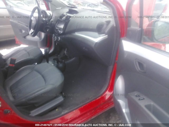 KL8CD6S95DC503648 - 2013 CHEVROLET SPARK 1LT RED photo 5