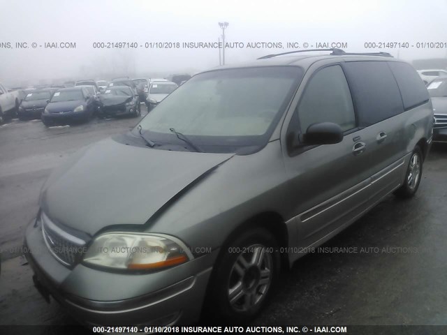 2FMZA53443BA65898 - 2003 FORD WINDSTAR SEL GREEN photo 2