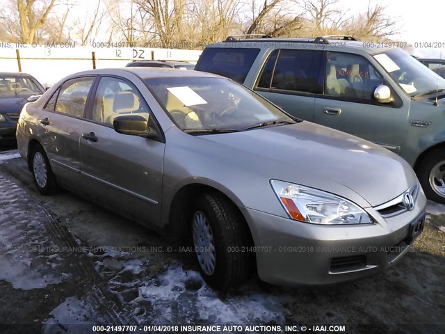 JHMCM56177C002219 - 2007 HONDA ACCORD VALUE GOLD photo 1