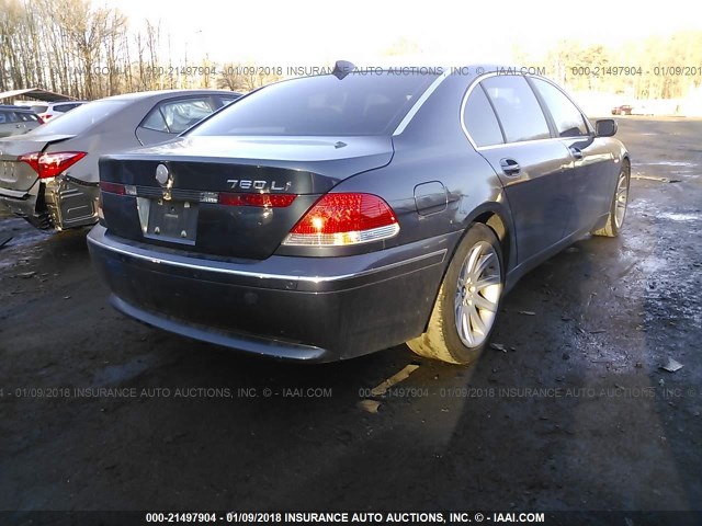 WBAGN63574DS54312 - 2004 BMW 745 LI BLUE photo 4