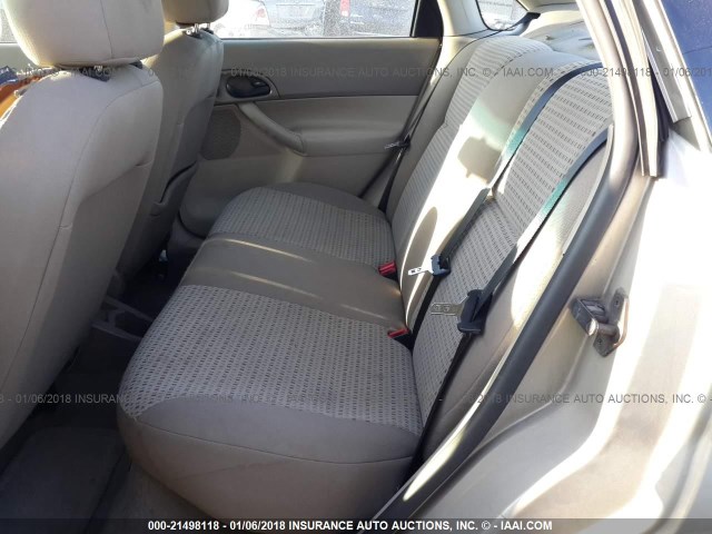 1FAHP34N37W196597 - 2007 FORD FOCUS ZX4/S/SE/SES 金色 照片 8