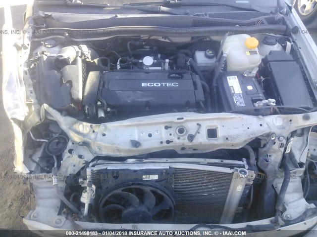 W08AR671085119167 - 2008 SATURN ASTRA XE GRAY photo 10