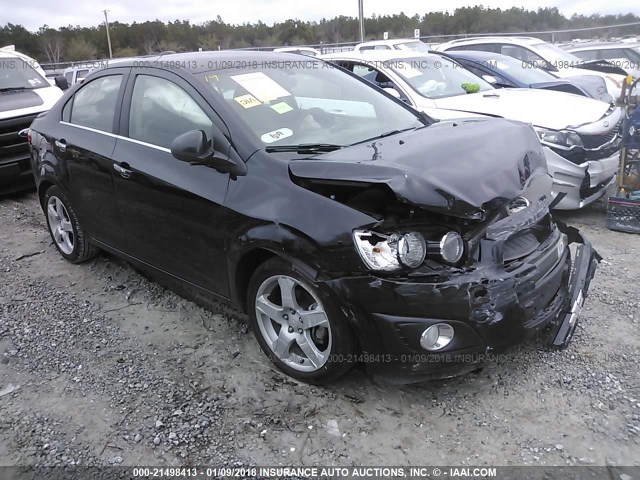 1G1JE5SB9F4208681 - 2015 CHEVROLET SONIC LTZ BLACK photo 1