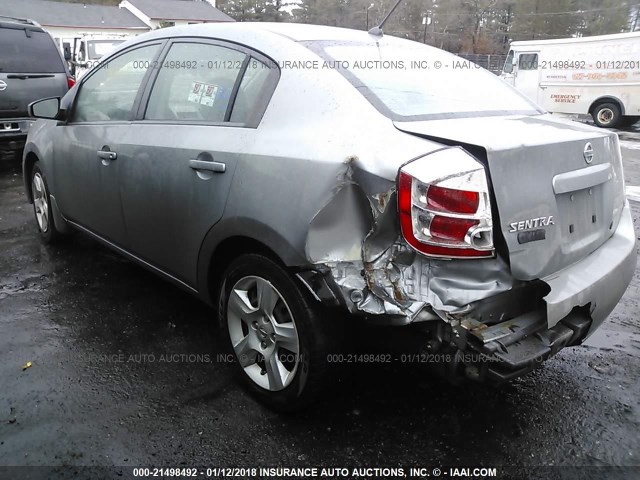 3N1AB61E48L681129 - 2008 NISSAN SENTRA 2.0/2.0S/2.0SL GRAY photo 3