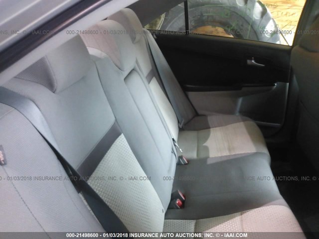 4T1BF1FK8CU139128 - 2012 TOYOTA CAMRY SE/LE/XLE SILVER photo 8