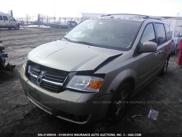 2D8HN54P38R147263 - 2008 DODGE GRAND CARAVAN SXT GOLD photo 2