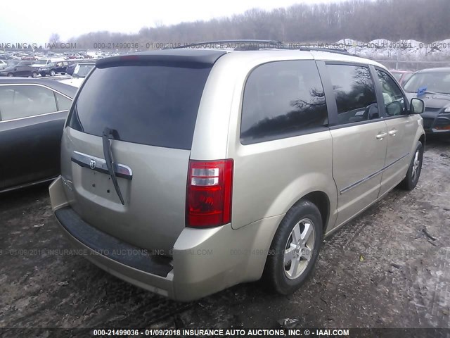 2D8HN54P38R147263 - 2008 DODGE GRAND CARAVAN SXT GOLD photo 4