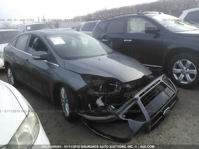 1FAHP3H25CL414566 - 2012 FORD FOCUS SEL GRAY photo 1