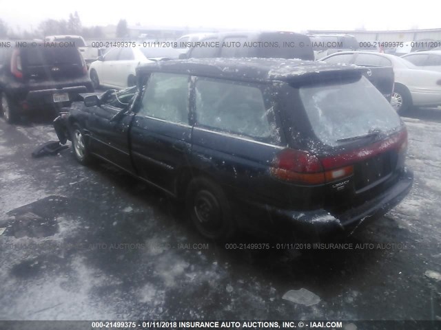 4S3BK4352T7315430 - 1996 SUBARU LEGACY L BLUE photo 3