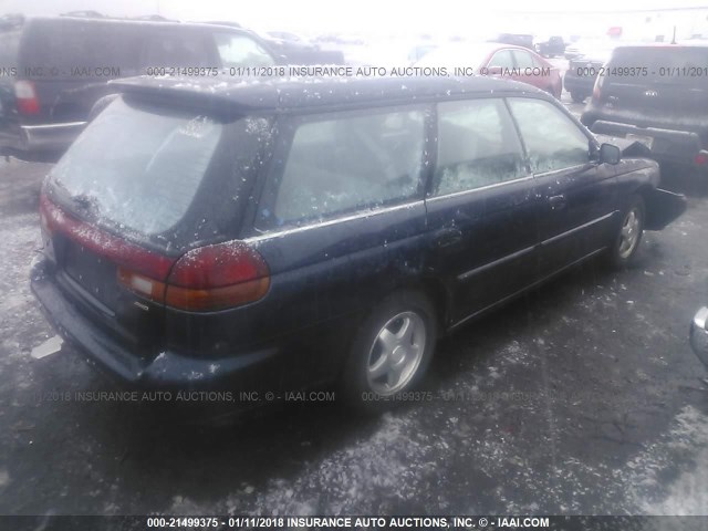 4S3BK4352T7315430 - 1996 SUBARU LEGACY L BLUE photo 4