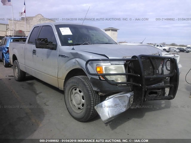 1FTEX1CM6BFB91137 - 2011 FORD F150 SUPER CAB SILVER photo 1