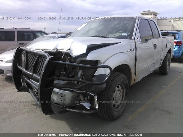 1FTEX1CM6BFB91137 - 2011 FORD F150 SUPER CAB SILVER photo 2