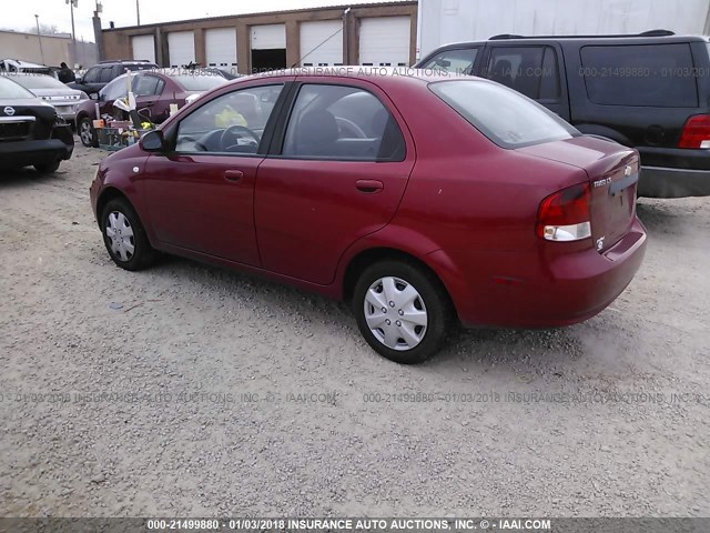 KL1TD56676B651446 - 2006 CHEVROLET AVEO LS 红色 照片 3
