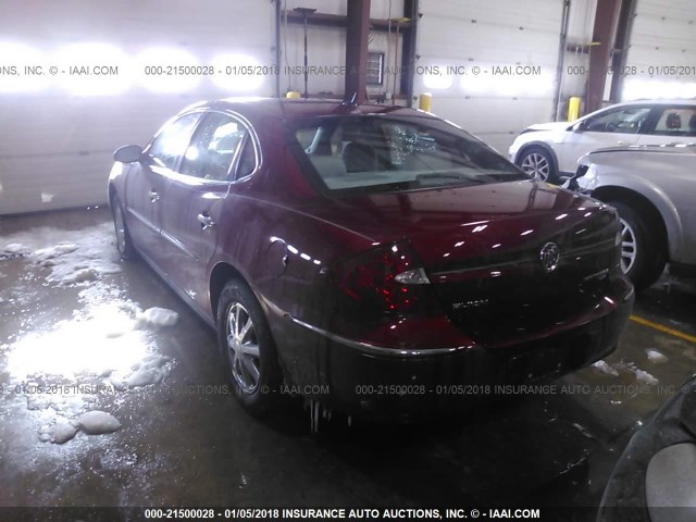 2G4WC582071185441 - 2007 BUICK LACROSSE CX RED photo 3