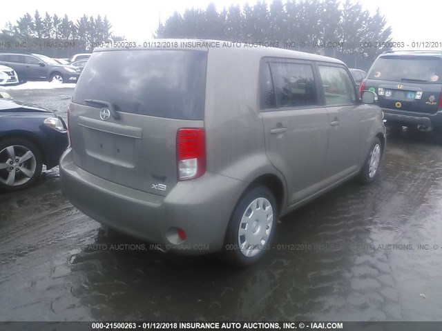 JTLZE4FE7CJ014967 - 2012 TOYOTA SCION XB ოქროსფერი ფოტო 4