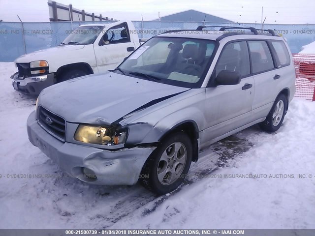 JF1SG65603G769202 - 2003 SUBARU FORESTER 2.5XS ვერცხლისფერი ფოტო 2